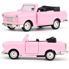 1:36 Scale Retro Pickup Truck Diecast - Pull-Back Alloy Toy with Opening Tailgate