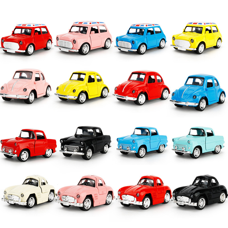 1:38 Scale Classic Beetle Diecast - Pull-Back Action Alloy Toy Car Collection