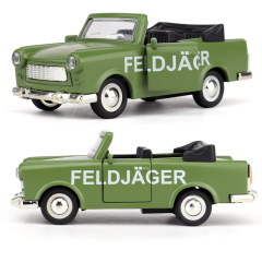 1:36 Scale Retro Pickup Truck Diecast - Pull-Back Alloy Toy with Opening Tailgate