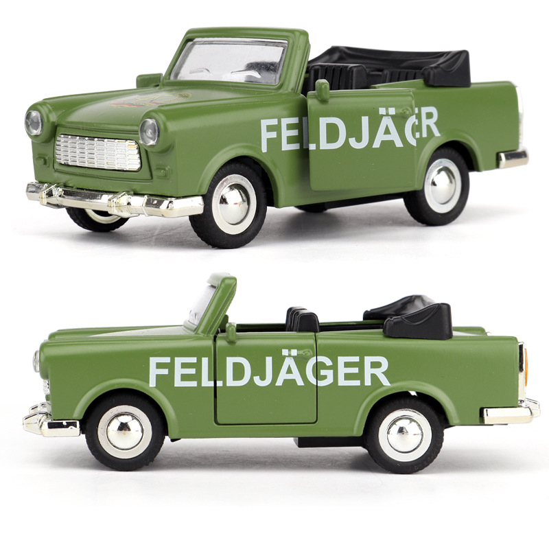 1:36 Scale Retro Pickup Truck Diecast - Pull-Back Alloy Toy with Opening Tailgate