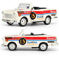 1:36 Scale Retro Pickup Truck Diecast - Pull-Back Alloy Toy with Opening Tailgate