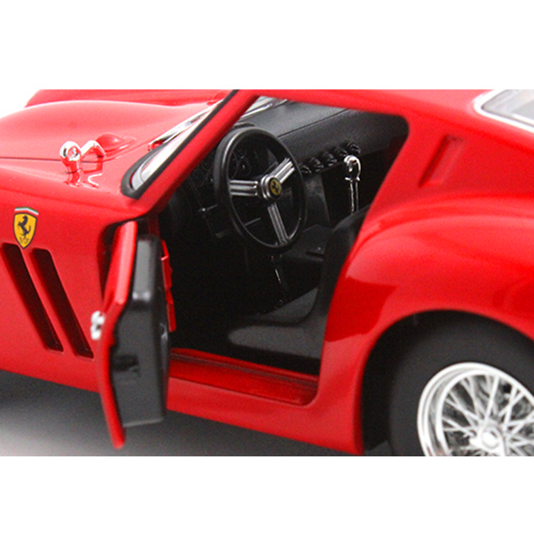1:18 Classic Grand Prix Style Race Car - Red Alloy Vintage Sportscar