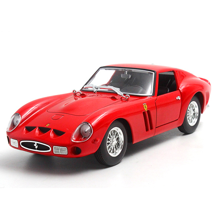 1:18 Classic Grand Prix Style Race Car - Red Alloy Vintage Sportscar