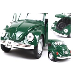 1:24 Scale Classic Beetle Diecast Model - Large Format Vintage Alloy Car
