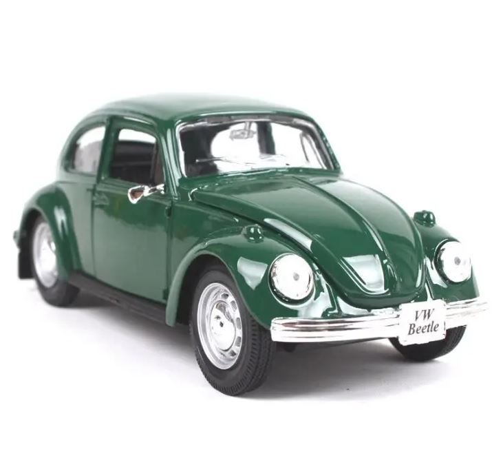 1:24 Scale Classic Beetle Diecast Model - Large Format Vintage Alloy Car