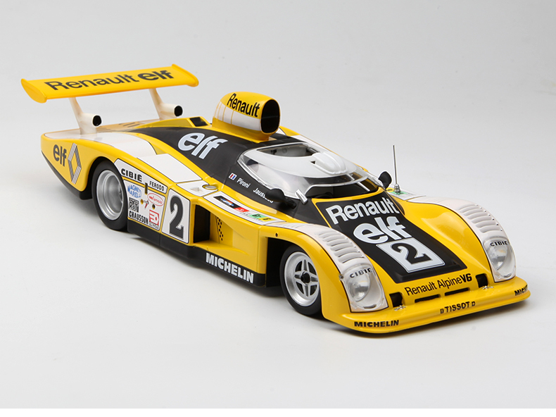 1:18 Classic Endurance Racing Car Diecast - Yellow Le Mans Style Alloy Model