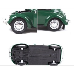 1:24 Scale Classic Beetle Diecast Model - Large Format Vintage Alloy Car