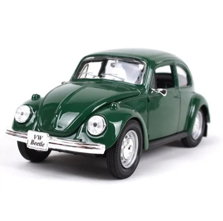 1:24 Scale Classic Beetle Diecast Model - Large Format Vintage Alloy Car