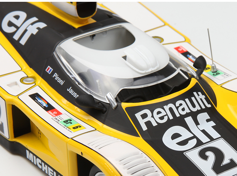 1:18 Classic Endurance Racing Car Diecast - Yellow Le Mans Style Alloy Model