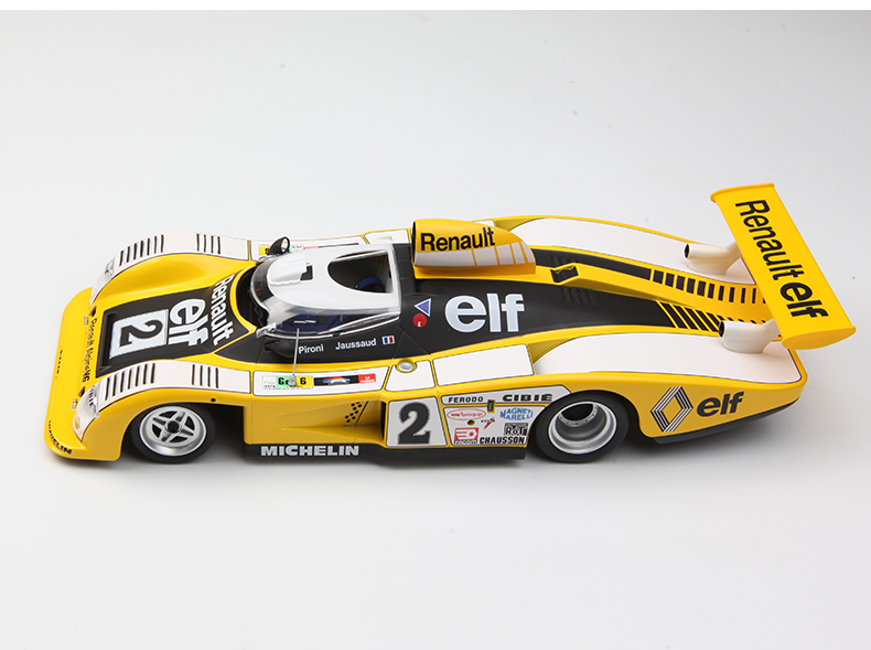 1:18 Classic Endurance Racing Car Diecast - Yellow Le Mans Style Alloy Model