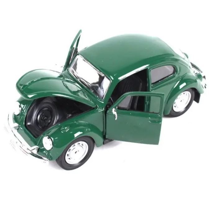 1:24 Scale Classic Beetle Diecast Model - Large Format Vintage Alloy Car