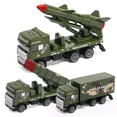 1:64 Military Combat Vehicle Diecast Model - Tactical Missile Launcher Toy