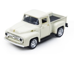 Retro Alloy Pickup Truck with Rubber Tires - Desktop Decor Toy