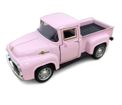 Retro Alloy Pickup Truck with Rubber Tires - Desktop Decor Toy
