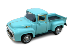 Retro Alloy Pickup Truck with Rubber Tires - Desktop Decor Toy
