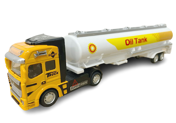 1/50 Scale Fuel Tanker Truck - Alloy Cab & Realistic Details