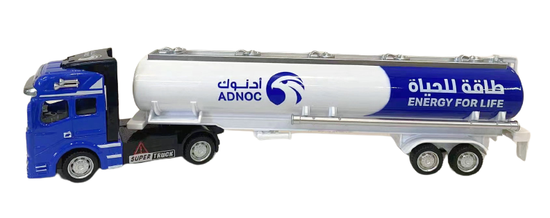 1/50 Scale Fuel Tanker Truck - Alloy Cab & Realistic Details