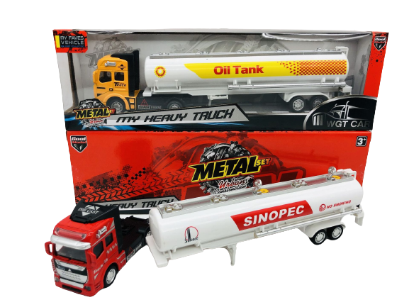 1/50 Scale Fuel Tanker Truck - Alloy Cab & Realistic Details