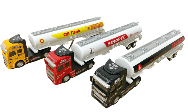 1/50 Scale Fuel Tanker Truck - Alloy Cab & Realistic Details