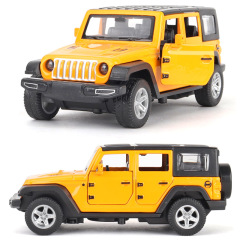 1:36 Off-Road Jeep Diecast Model - Rugged Alloy Toy with Pull-Back Function