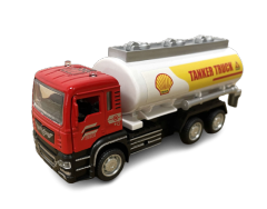 Alloy pull-back car toy simulation oil gas transport truck oil tanker model