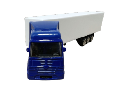 1/87 Scale Diecast Metal Container Truck Model - Realistic Logistics Transport Vehicle Toy for Collectors