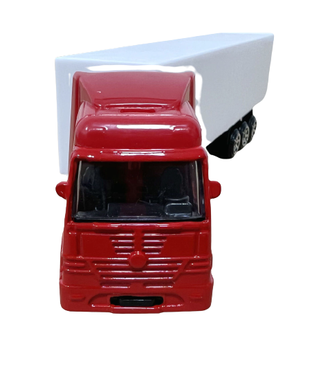 1/87 Scale Diecast Metal Container Truck Model - Realistic Logistics Transport Vehicle Toy for Collectors