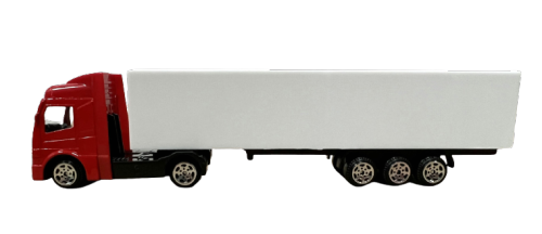 1/87 Scale Diecast Metal Container Truck Model - Realistic Logistics Transport Vehicle Toy for Collectors