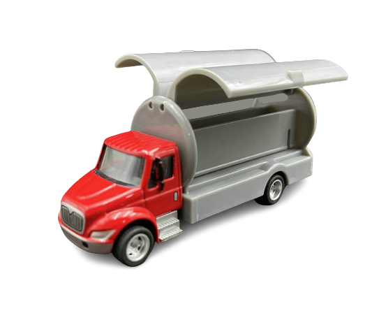 Scale 1:43 diecast tank truck oil truck toy model