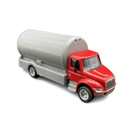 Scale 1:43 diecast tank truck oil truck toy model