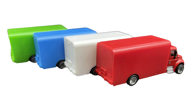 1:43 diecast cargo truck toy