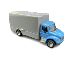 Scale 1:43 diecast cargo truck toy