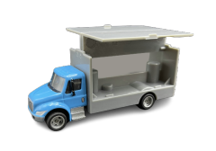 Scale 1:43 diecast cargo truck toy