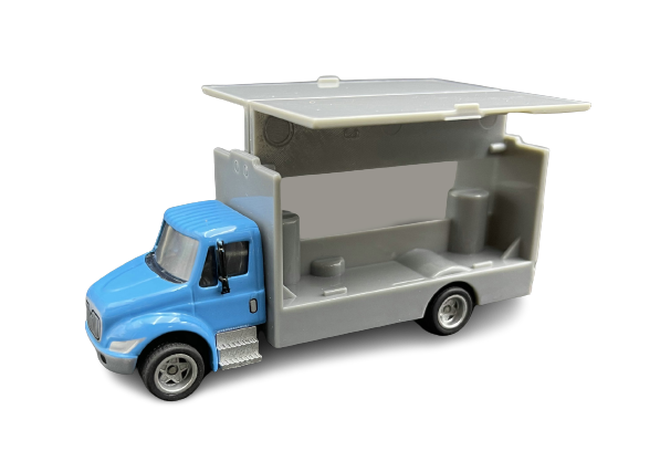 Scale 1:43 diecast cargo truck toy
