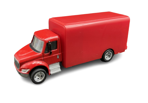 1:43 diecast cargo truck toy