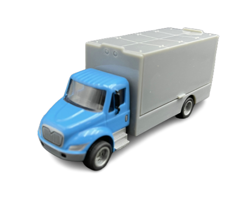 Scale 1:43 diecast cargo truck toy