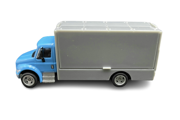 Scale 1:43 diecast cargo truck toy