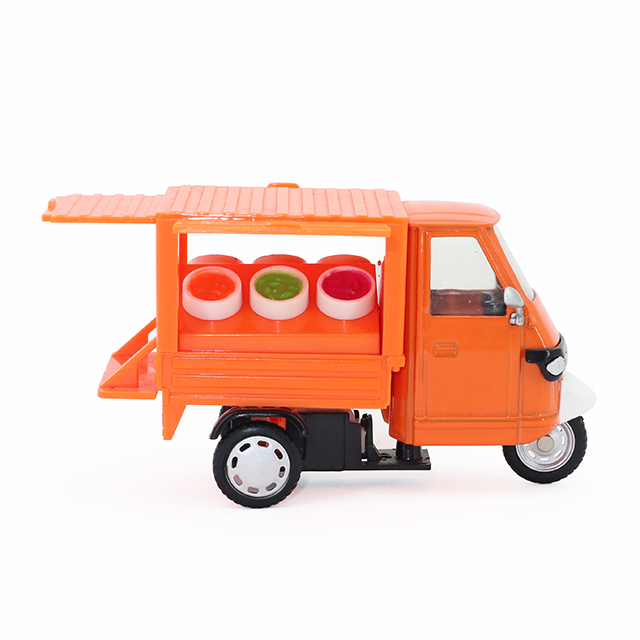 1:43 Scale Creative Ice Cream Tricycle Diecast - Pull-Back Alloy Dessert Truck