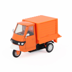 1:43 Scale Creative Ice Cream Tricycle Diecast - Pull-Back Alloy Dessert Truck