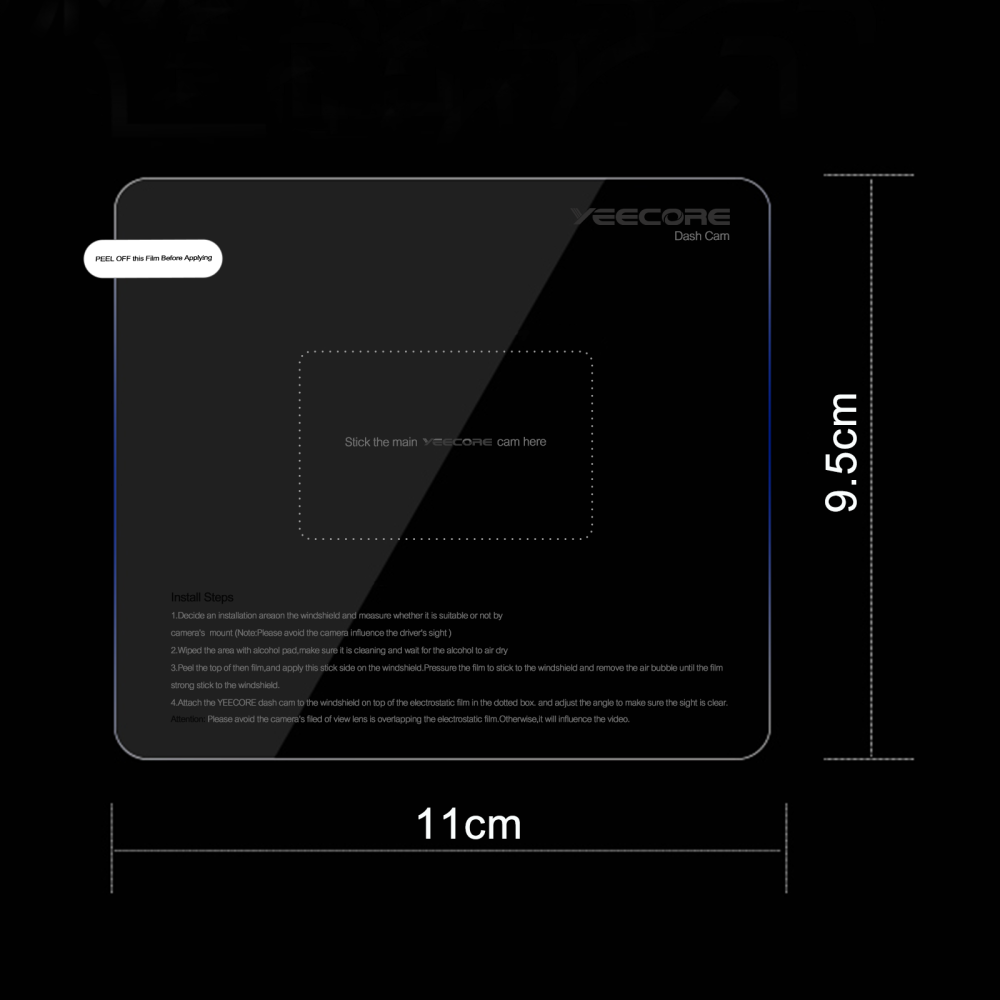 Electrostatic Sticker Film 4 Pcs