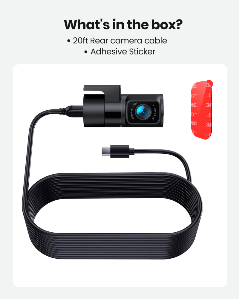 YEECORE D22, D21, H22, D53 Adjustable Rear Camera with 20ft Cable