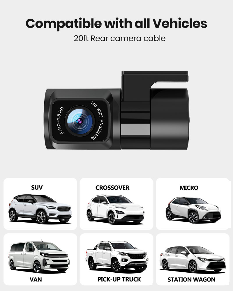 Adjustable Rear Camera (Cable NOT INCLUDED)