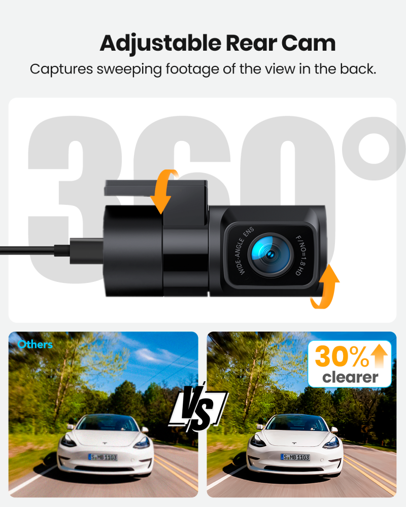 YEECORE D22, D21, H22, D53 Adjustable Rear Camera with 20ft Cable