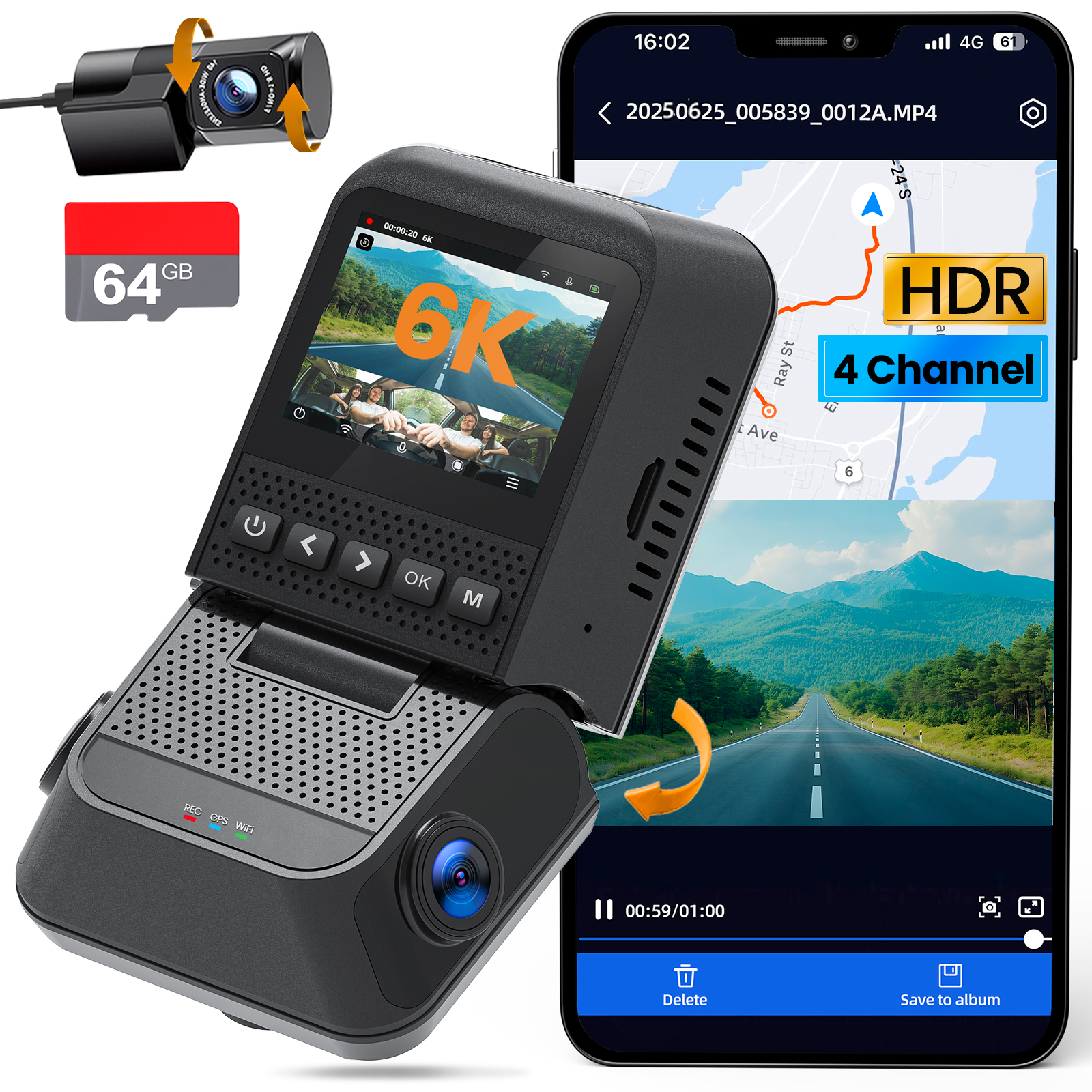 4 CHANNEL DASH CAM