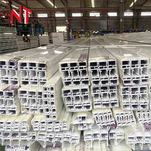 White casement aluminum profile for window and door