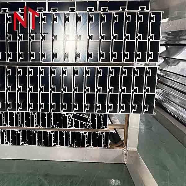 Track aluminum profile for sliding door