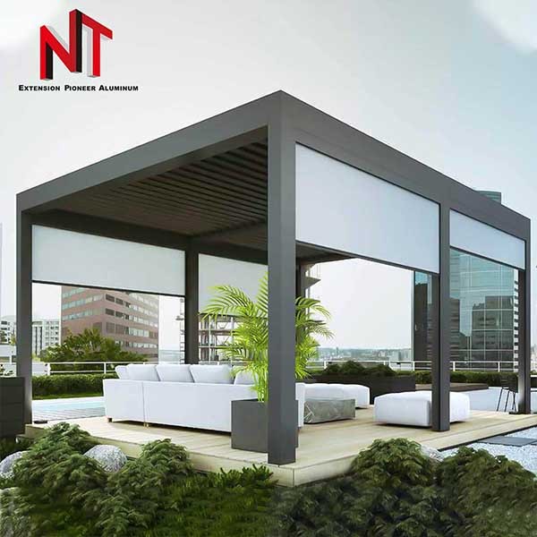 waterproof aluminium louvered pergola