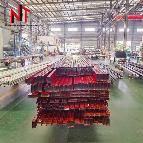 Wood type aluminum profiles