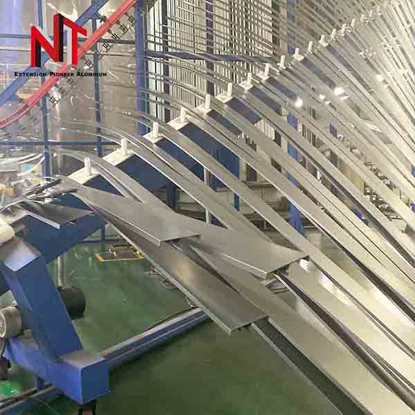 Powder coated aluminum material