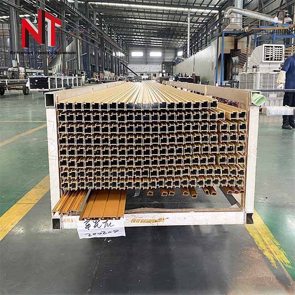 Powder coated aluminum profile